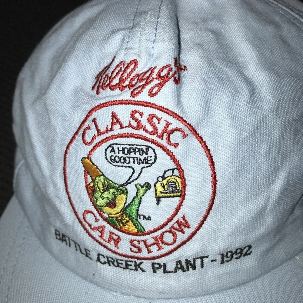 Kellogg's‎ 1992 Classic Car Show Battle Creek Adjustable Logo Hat Light Blue